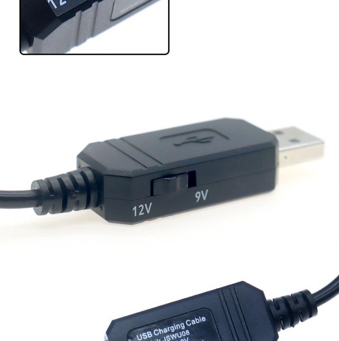 Alta qualidade USB 5v a 9v 12v Cable de reforço de cabo de alimentação de corrente contínua para roteador 2