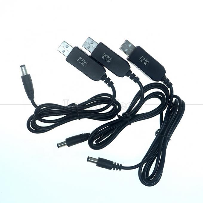 Voltagem personalizada 15V 12V 10V 9V 4V 3V USB para DC Micro Tipo C cabo de carregador para roteador câmera Led Light Walkie Talkie GPS 2