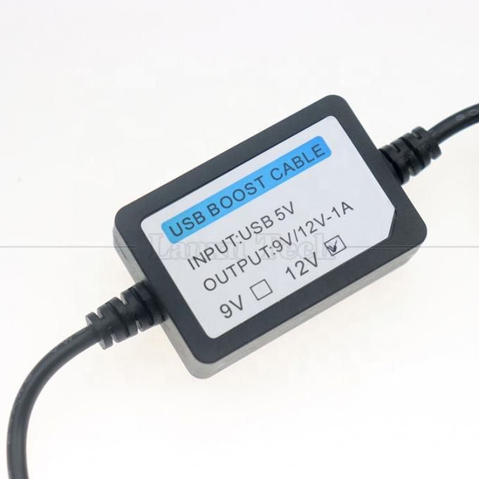 Alta qualidade 5V a 9V 12V 1A USB a DC 5.5x2.1mm Wifi Router Booster Converter Cable 3