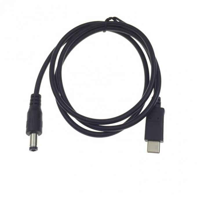 Carregamento rápido 20V 3A 65W USB Tipo C a 5.5mm X 2.1mm DC Power PD Cable de carregamento para laptop 1