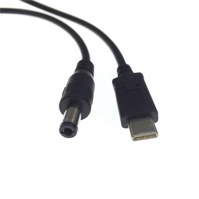 Carregamento rápido 20V 3A 65W USB Tipo C a 5.5mm X 2.1mm DC Power PD Cable de carregamento para laptop 3