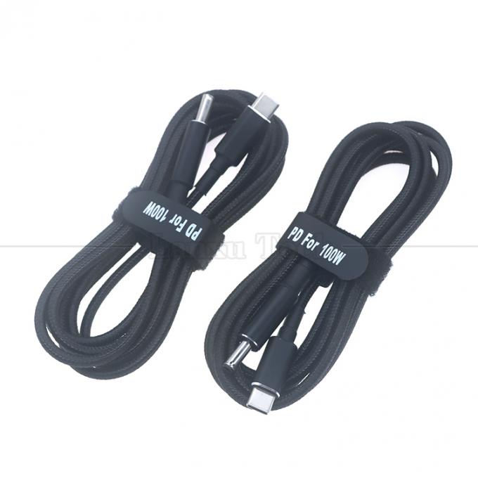 20V 5A 100W Dual E Mark Chip PD Carregamento USB Tipo C para DC Adaptador de cabo de laptop para HP Asus Lenovo Dell 4