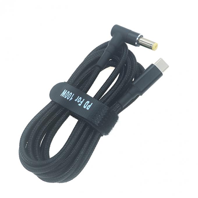 20V 5A 100W Dual E Mark Chip PD Carregamento USB Tipo C para DC Adaptador de cabo de laptop para HP Asus Lenovo Dell 5