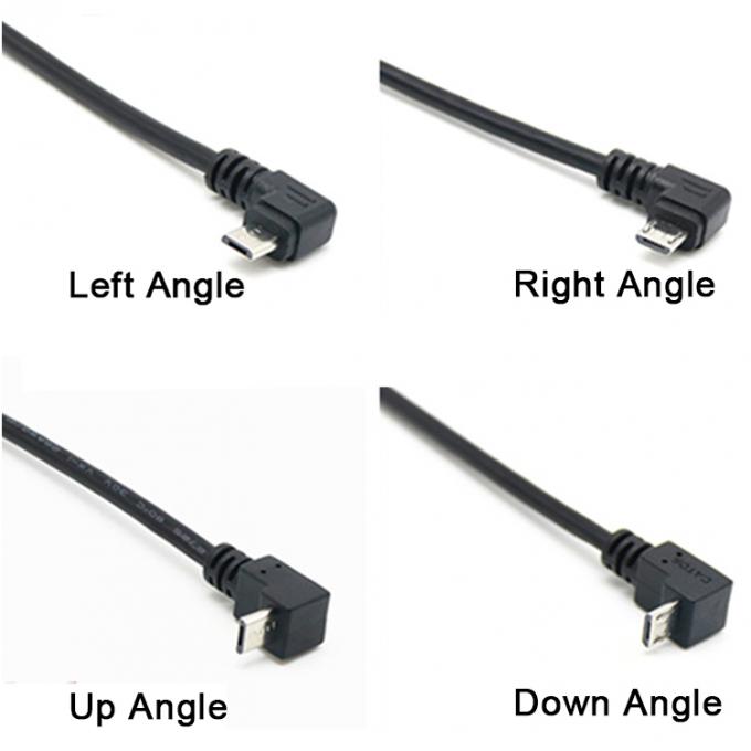 CUSTOM 0.3M 1M 90 graus para cima para baixo ângulo esquerdo direito parafuso micro painel montar cabo de extensão USB 5