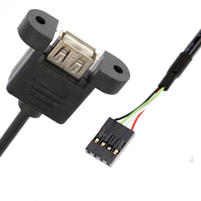 Cabos de ligação de dupont com parafuso personalizado 1M 2M USB Fêmea 1