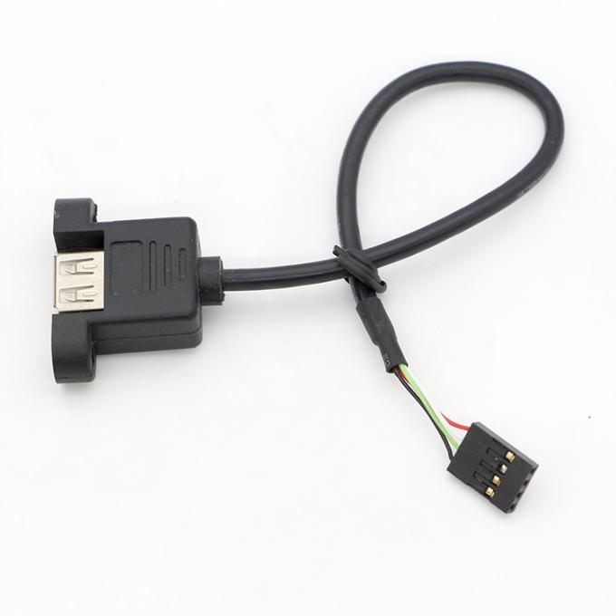 Cabos de ligação de dupont com parafuso personalizado 1M 2M USB Fêmea 5