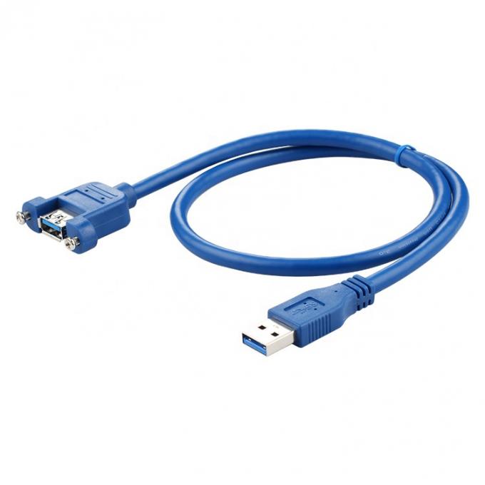 Dados de alta velocidade 5Gbps USB 3.0 Tipo A Macho para montador de painel feminino USB 3.0 cabo de extensão 1