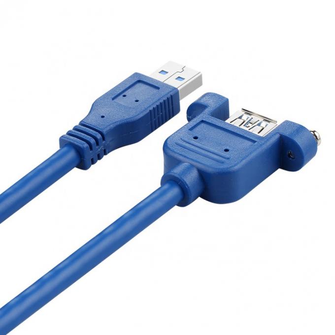 Dados de alta velocidade 5Gbps USB 3.0 Tipo A Macho para montador de painel feminino USB 3.0 cabo de extensão 3