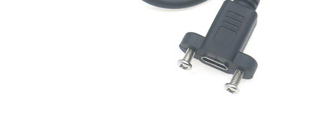30cm 50cm Montagem de painel de parafuso macho para fêmea USB Tipo C 3.1 cabo de extensão 7