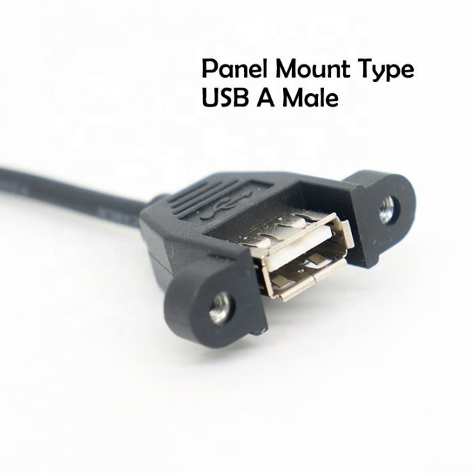 Montar painel personalizado USB Tipo A Fêmea para abrir cabos de extremidade nua 1
