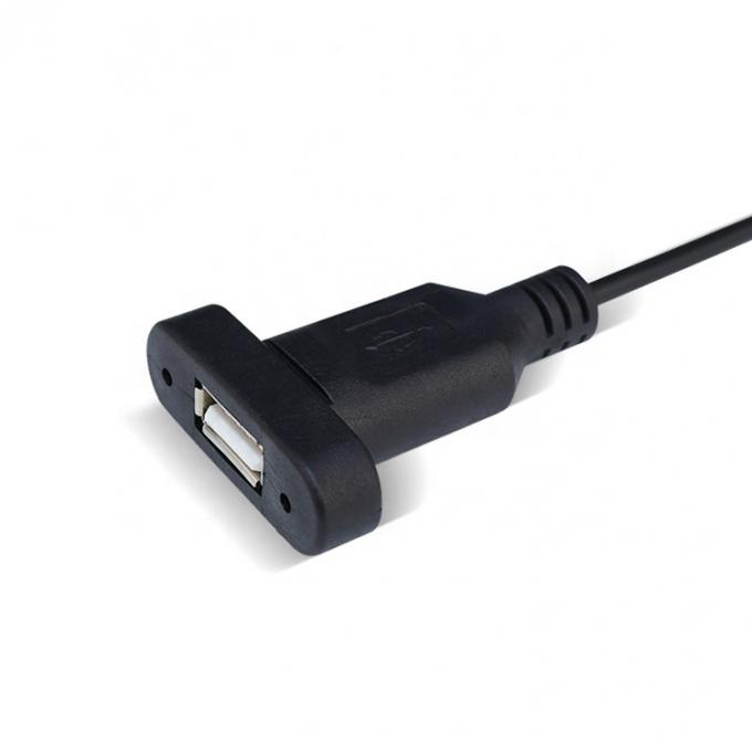 Muntador de painel personalizado USB Fêmea para fio nu Cable de ponta aberta em lata 2