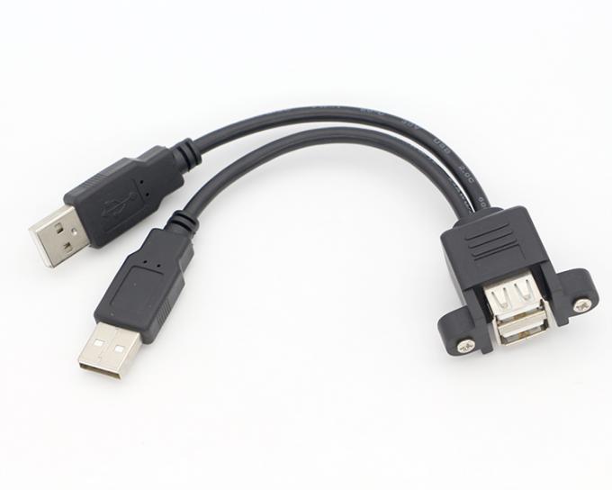 Cable de montagem de painel USB masculino-feminino 7