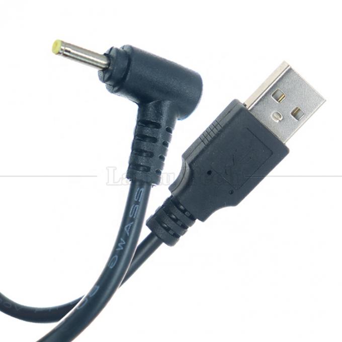 90 graus ângulo direito USB A macho para barril Jack DC 2.5x0.7mm 3.5x1.35 5.5x2.5 5.5x2.1mm cabo de carregador 0
