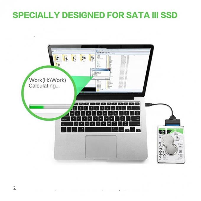 Alta Velocidade 5Gbps SDD HDD Hard Drive 2,5 polegadas USB Tipo C 3.1 para Sata Adaptador Cable 5