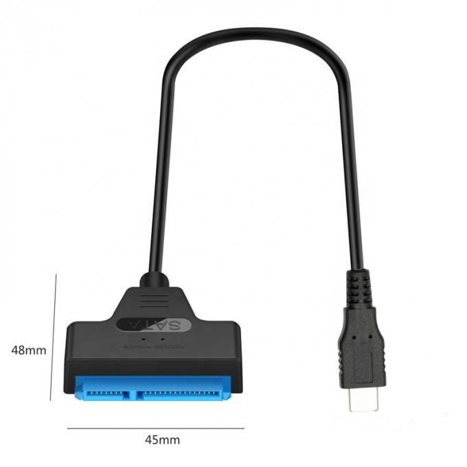 Alta Velocidade 5Gbps SDD HDD Hard Drive 2,5 polegadas USB Tipo C 3.1 para Sata Adaptador Cable 2
