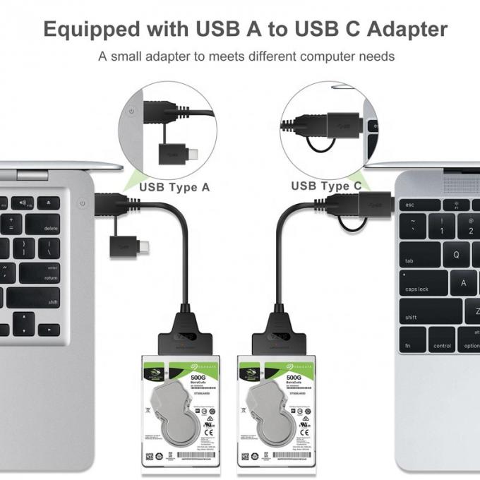 Alta Velocidade 5Gbps 2,5 polegadas SSD HDD Hard Disk Tipo C USB 3.0 Sata Adaptador Cable 7