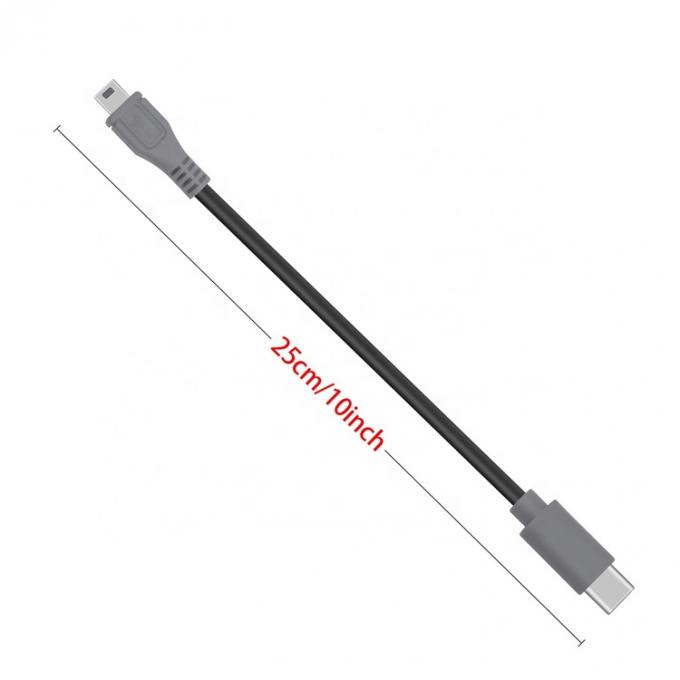 Carregamento de dados USB Tipo C para Mini 5 Pin USB OTG Adaptador Cable para câmera de vídeo telefone 3