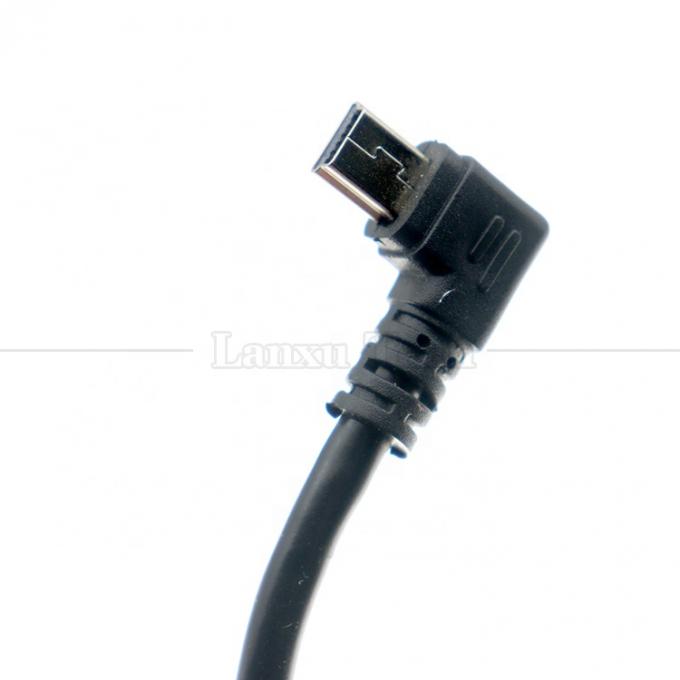 Personalização 90 graus ângulo esquerdo USB A macho para MINI 5P cabo USB para câmera do controlador PS3 5