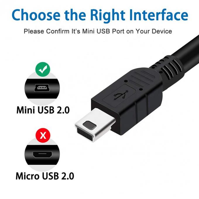 1m 1.5m 2m 3m 5m 10m Carregador de dados USB A macho para Mini B 5P cabo USB para câmera do controlador PS3 3