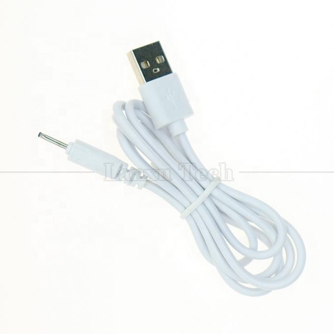 Alta Qualidade 0.5M 1M 2M 3M Branco Preto DC 2.0 0.6 mm Carregador Cable USB para Vibrator 3