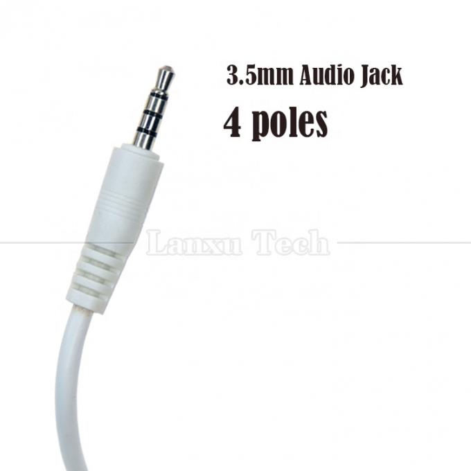 Carregamento de dados personalizado USB de macho para Aux 4 polos 3.5mm Jack de áudio Adaptador de cabo para fones de ouvido de alto-falante 2