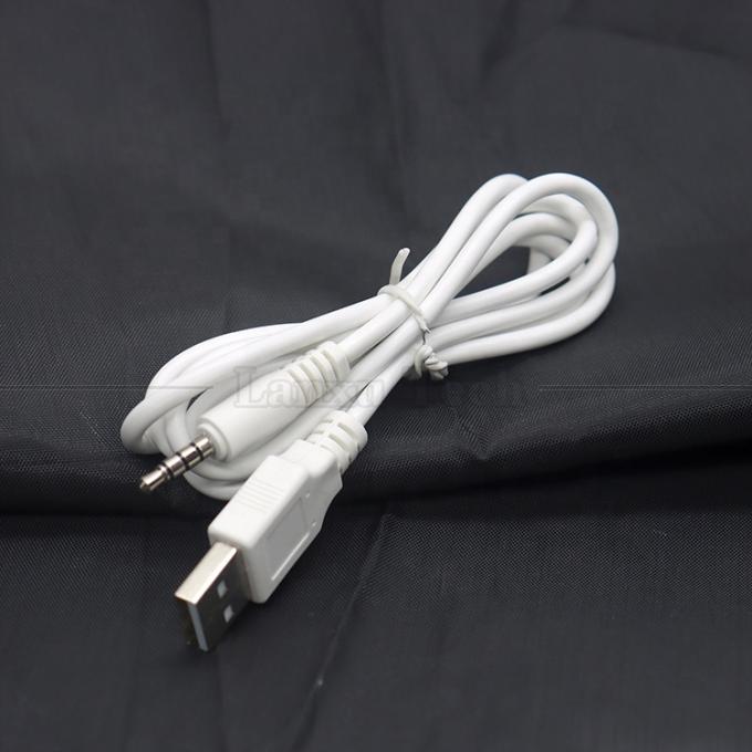 Carregamento de dados personalizado USB de macho para Aux 4 polos 3.5mm Jack de áudio Adaptador de cabo para fones de ouvido de alto-falante 0