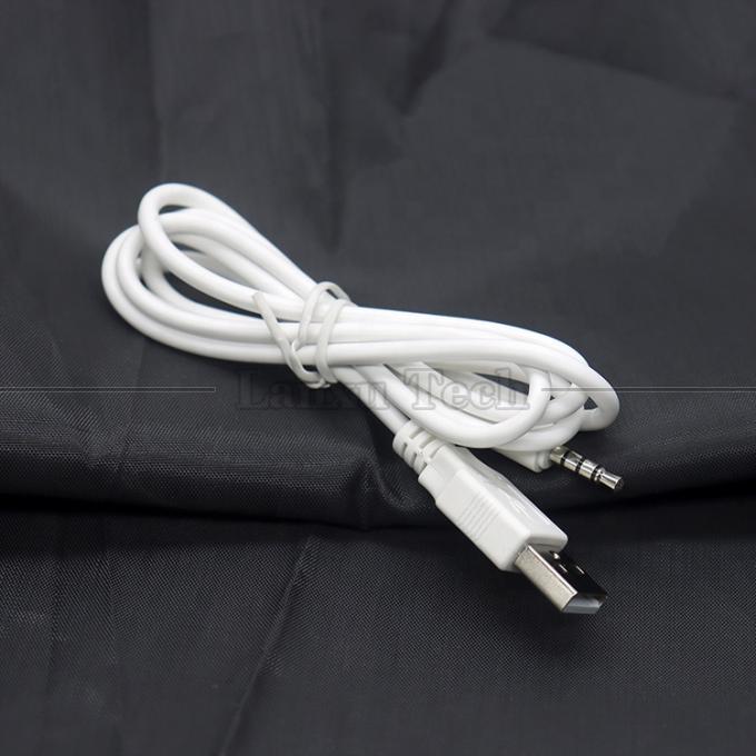 Carregamento de dados personalizado USB de macho para Aux 4 polos 3.5mm Jack de áudio Adaptador de cabo para fones de ouvido de alto-falante 5