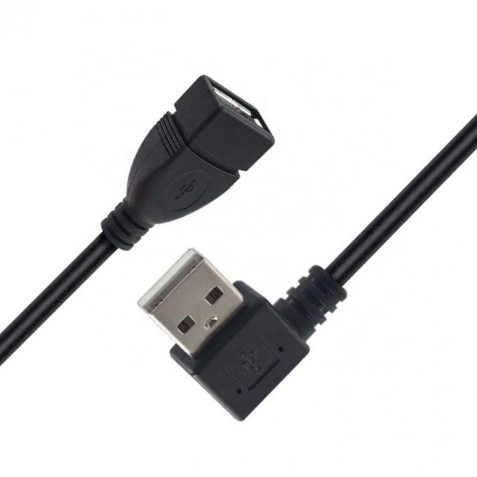 0.3M 1M 2M 3M 90 graus ângulo direito-esquerdo macho para fêmea USB 2.0 tipo A cabo de extensão 1
