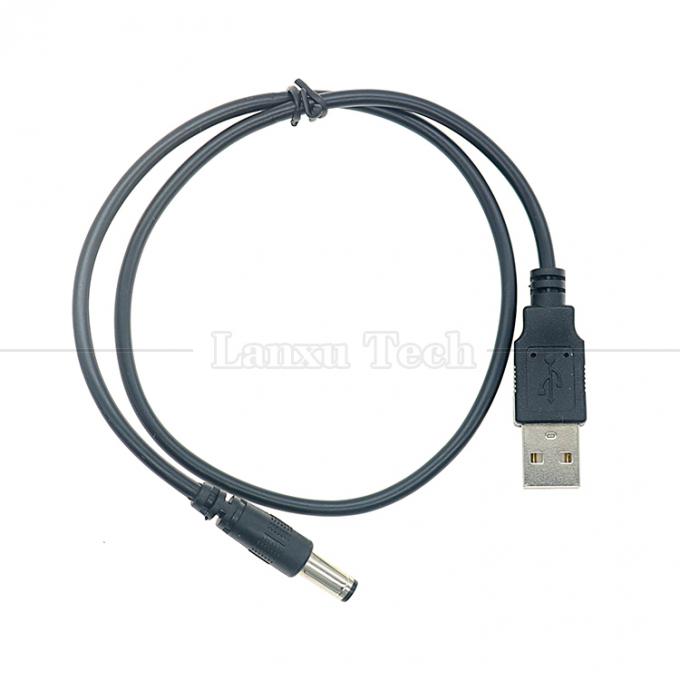 1m 3m 5m 10m 1A 2A 5A USB A macho para DC 5.5x2.1mm 3.5 1.35 4.0 1.7 Barrel Jack Power Charger Cable para câmera de CCTV LED 5