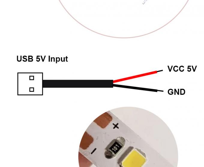 Alta qualidade 5V USB 2.0 um macho para abrir despojado nu fios de 2 pinos fim cabo Pigtail para lâmpada LED Light Strip 4