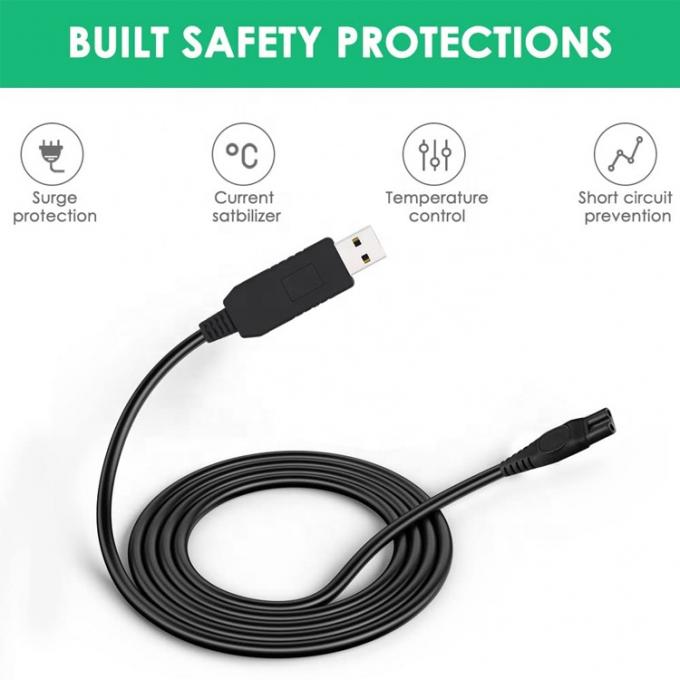 Substituição de alta qualidade 15V 8V 4.3V cabo de carregador USB para Philips para barbeador Philip 4