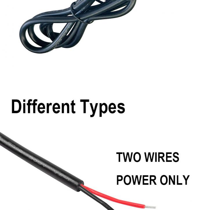 5V USB para abrir cabos de carregador de energia de cola de porco para lâmpada de luz de tira LED 8