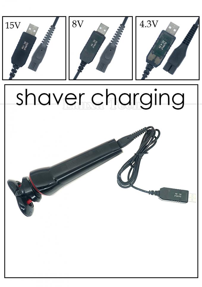 Substituição de alta qualidade de 15V 8V 4.3V USB Power Charger Shaver Cable para Philips 0