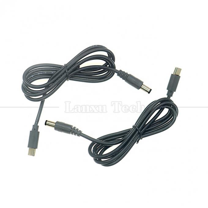 PD Carregamento 3A 9V 12V 15V 20V USB Tipo C para DC 5.5x2.1mm Jack Adaptador Converter Cable para Wifi Router Modem Projector Camera 3