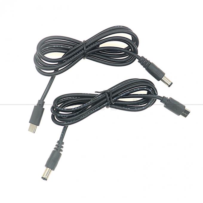PD Carregamento 3A 9V 12V 15V 20V USB Tipo C para DC 5.5x2.1mm Jack Adaptador Converter Cable para Wifi Router Modem Projector Camera 4