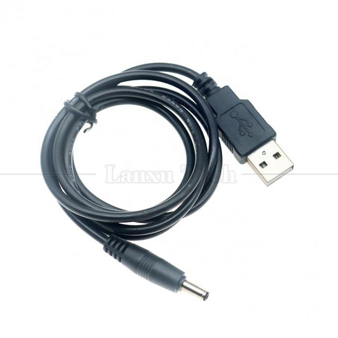 1 metro USB macho para DC Jack de barril 3,5 mm 1,35 mm cabo de carregador de energia para alto-falante do roteador 0