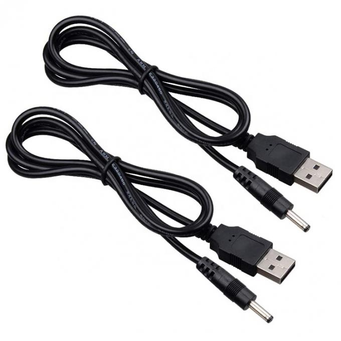 1 metro USB macho para DC Jack de barril 3,5 mm 1,35 mm cabo de carregador de energia para alto-falante do roteador 3