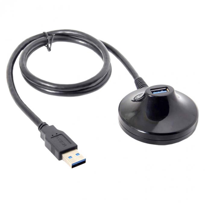 Desktop Dock Station Homem para Mulher Carregamento de dados USB 2.0 3.0 cabo de extensão com base 2