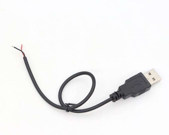CUSTOM USB 2.0 um homem para abrir despojado em lata desnudo 2 fio fim rabo de porco cabo de energia 6