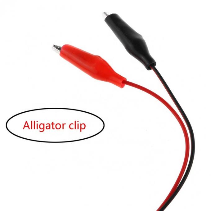 Crocodile Clamps Alligator Clip para USB Um fio de teste macho Adaptador de cabo para circuito de teste 3