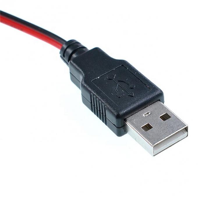 Crocodile Clamps Alligator Clip para USB Um fio de teste macho Adaptador de cabo para circuito de teste 2