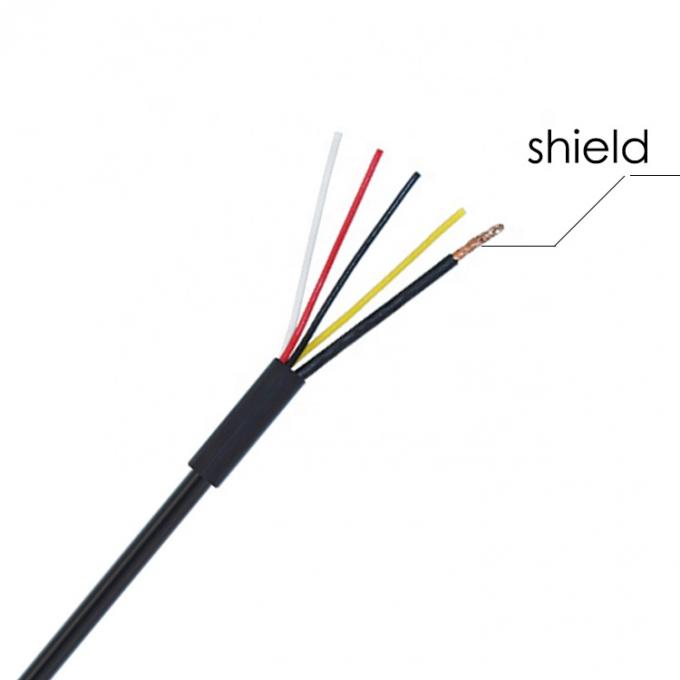 CUSTOM Shield USB 2.0 Um macho para descascar 4 fios de lata de cabo de ponta aberta de cauda de porco 4