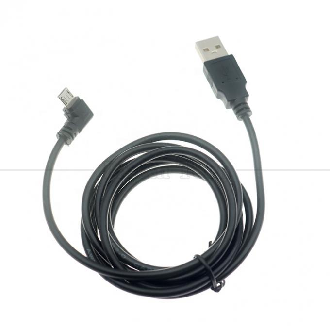 1M 2M 3M 5M Carregamento de dados 90 graus Direita para cima esquerda para baixo ângulo Micro V8 cabo USB 3