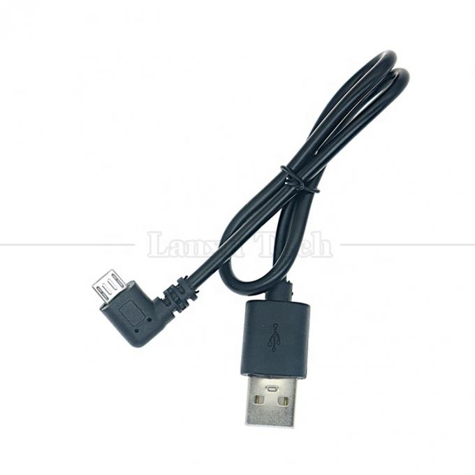 90 graus ângulo reto USB para Micro B cabo de carregador de dados para telefone tablet câmera digital GPS 4