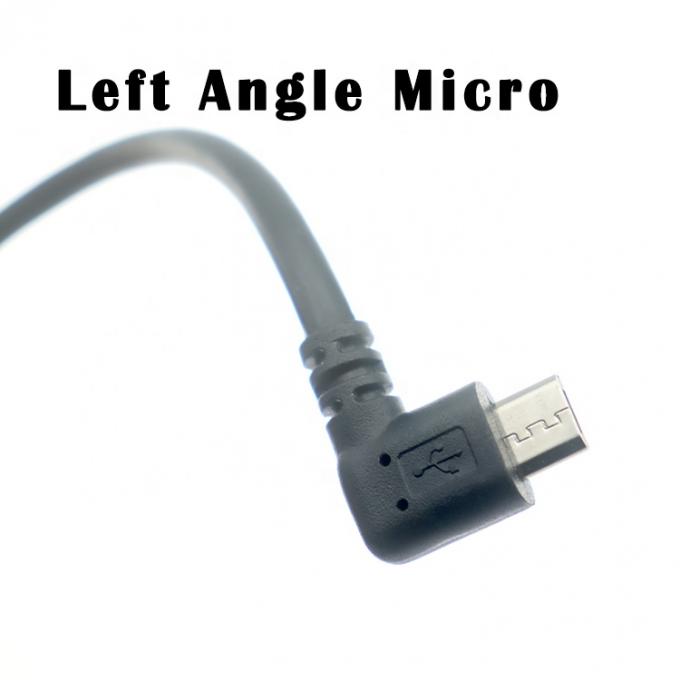 Personalizado 1m 2m 3m 5m 90 graus ângulo esquerdo Micro B 5p para USB um cabo masculino 1