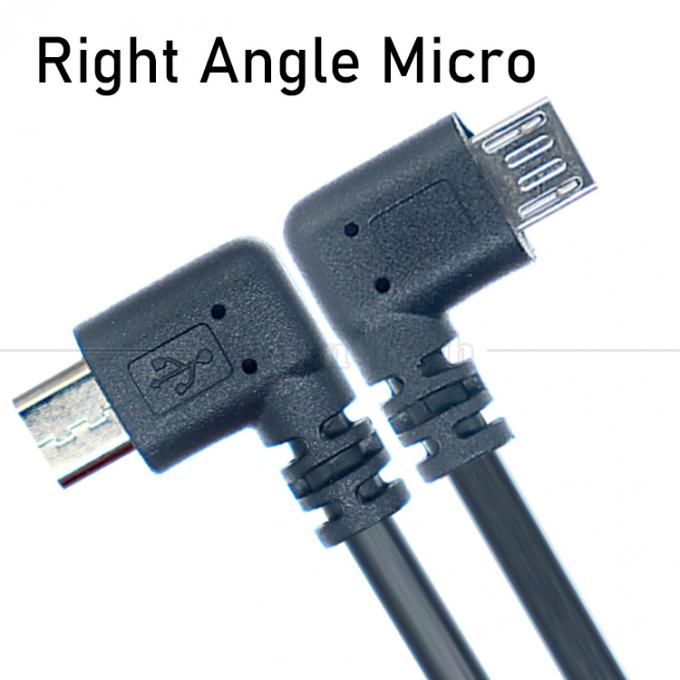 1M 2M 3M 1A 2A 3A Carregamento de dados 90 graus ângulo reto USB Micro extensão cabo para telefone tablet 1
