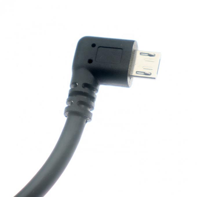 Personalizado 1m 2m 3m 5m 90 graus ângulo esquerdo Micro B 5p para USB um cabo masculino 2