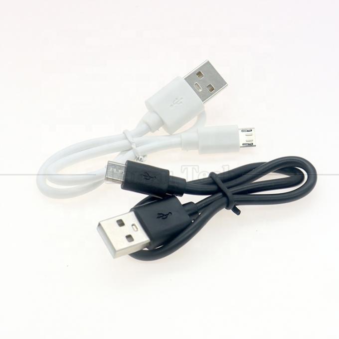 Curto 30cm 50cm 1m Branco Preto Data Carregamento Rápido 1A V8 Micro B para USB Um cabo de carregador masculino para telefone Android Power Bank Speaker 2