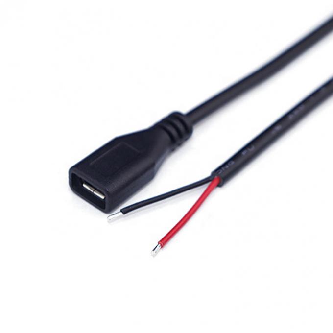 Carregamento de dados OEM 2 4 núcleos Micro USB macho Fêmea para abrir fios nus Cabos Pigtail 3