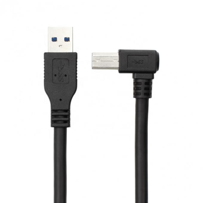 Alta velocidade 5Gbps 90 graus ângulo direito USB 3.0 A macho para USB tipo B cabo para impressora Epson HP 4